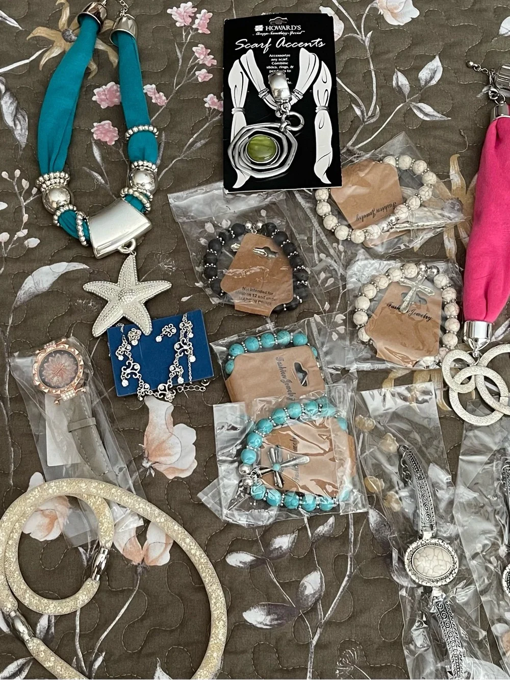 Group of costume jewelry